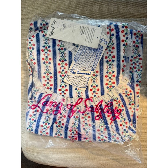 Lanz Of Salzburg Other - Vintage USA Lanz of Salzburg Tyrolean Flannel Nightgown 50 Blue Deadstock Small